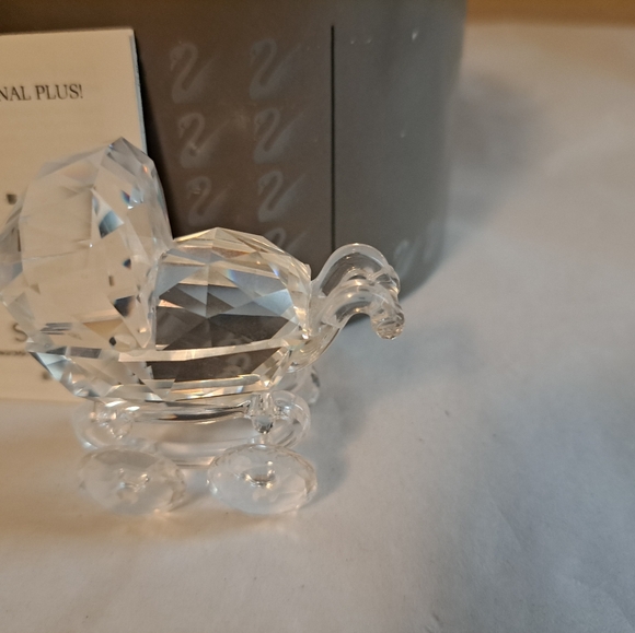 Swarovski vintage crystal Baby Carriage, Pram,  Buggy 199197 in box with COA - Picture 4 of 6